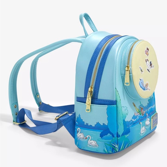 ? Loungefly x Disney Peter Pan Glow in the Dark Vegan Leather Mini Backpack main image 6